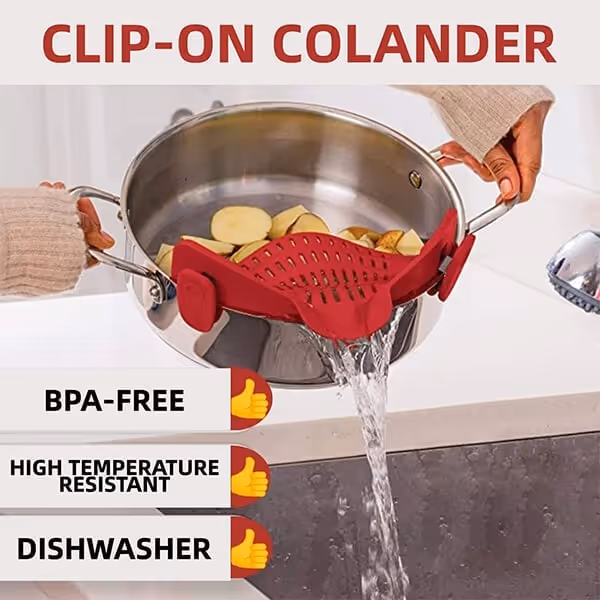 Clip-on Colander